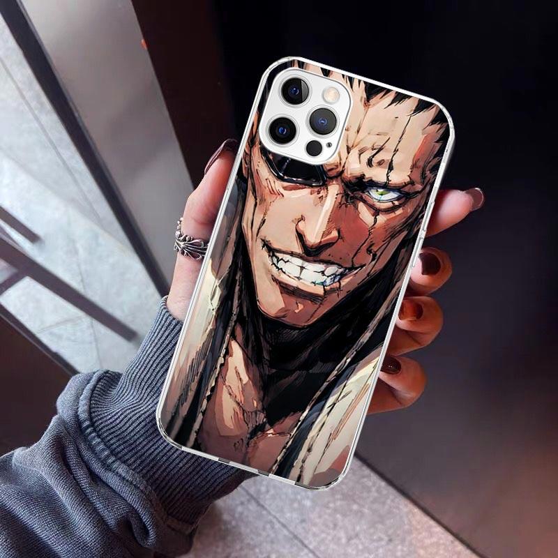 Zaraki Kenpachi Bleach Phone Case For iPhone 17 Air 11 13 Mini 14 15 Plus 16 12 Pro Max 16E SE 7 8 Pattern Soft TPU Back Cover