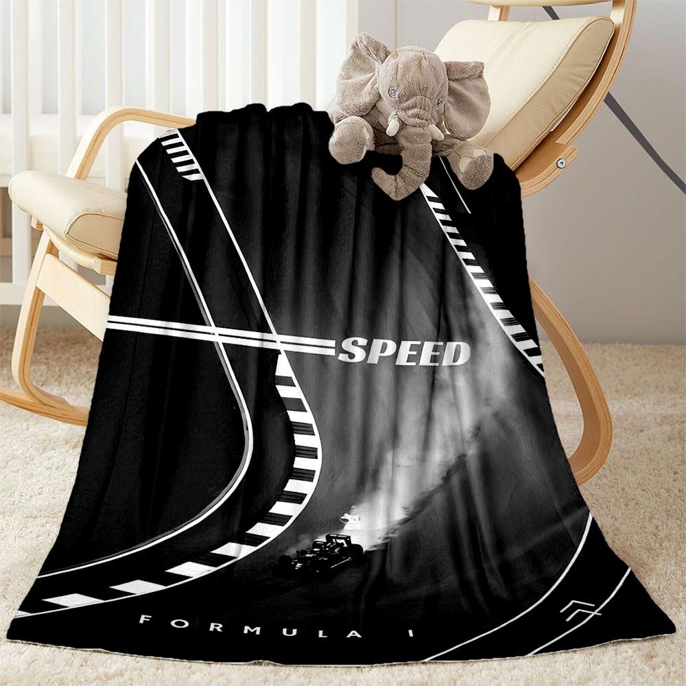 F1 Driver Number Chart Blanket Durable Comfort Great for Bedding Office Office Chair for All Seasons Warmthful Decor