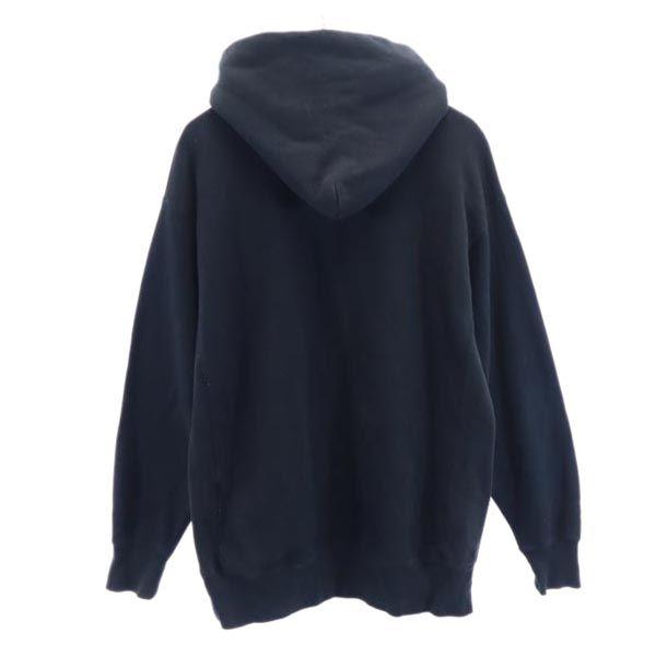 Champion Mono Blue Replica Reverse Weave Logo Embroidery Long Sleeve Sweatshirts Men's Used