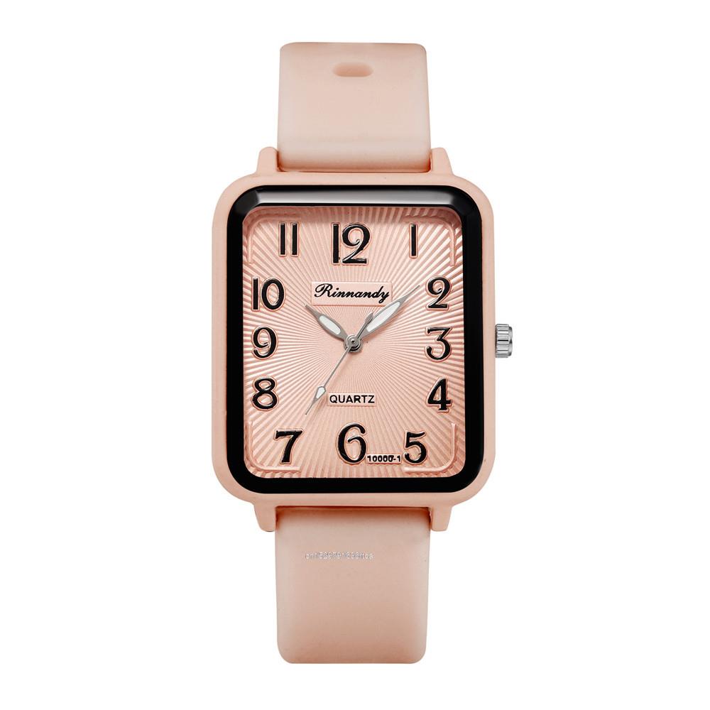 Fashion Lady Brands Watches Leisure Rectangle Digital Simple Women Quartz Watch Sports Silicone Strap Ladies Clock