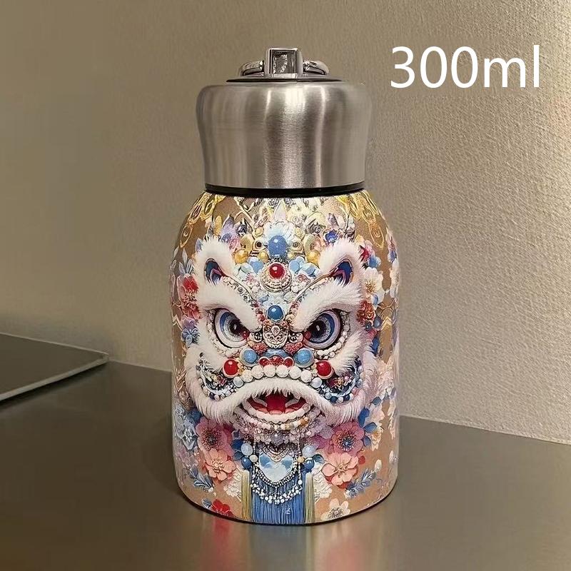 Tragbare Edelstahl-Isolierbecher Verdickt 300ml Kaffeetasse Auslaufsicher Mini-Wasserflasche Für Outdoor-Reisen Büro