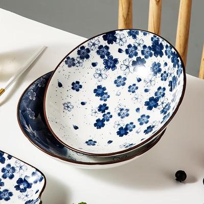Meichu 8-inch Japanese Ceramic Deep Plates