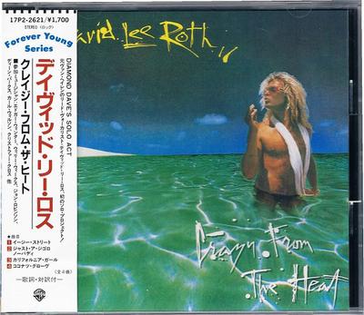 CD DAVID LEE ROTH  Crazy From The Heat 17P22621 Warner Bros. Re 1989 Japan Rock Used