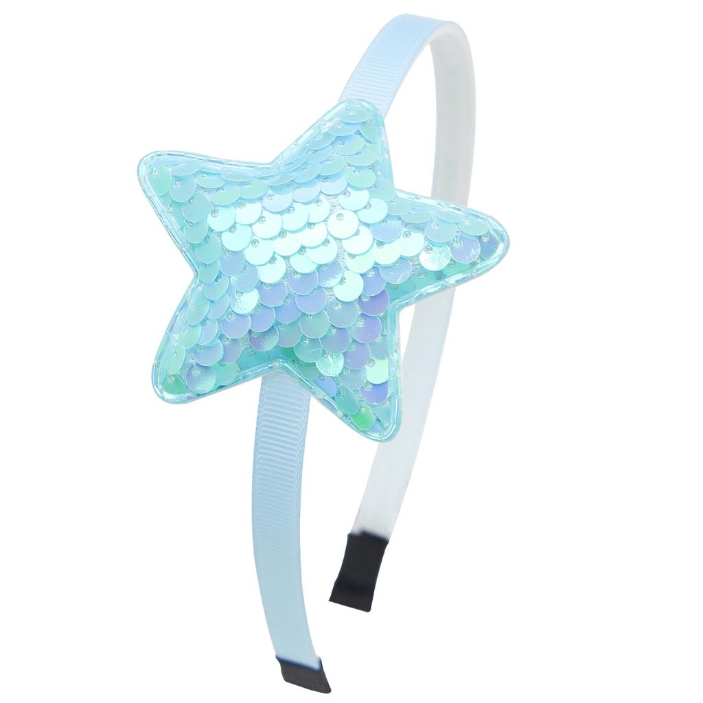 Mode Glitzer Herz Stirnbänder für Mädchen Niedliche Pailletten Stern Haarreifen Kinder Party Stirnband Kinder Kinder Mädchen Haarschmuck