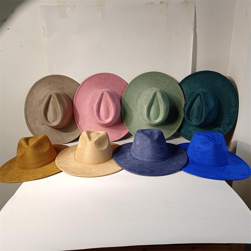 Fedora Suede do Pyrografii Kapelusze Rancherskie Puste Kapelusze Do Wypalania Wielokolorowe Kształt Serca Rondo Unisex Kapelusz Jazzowy Kapelusz Kościelny