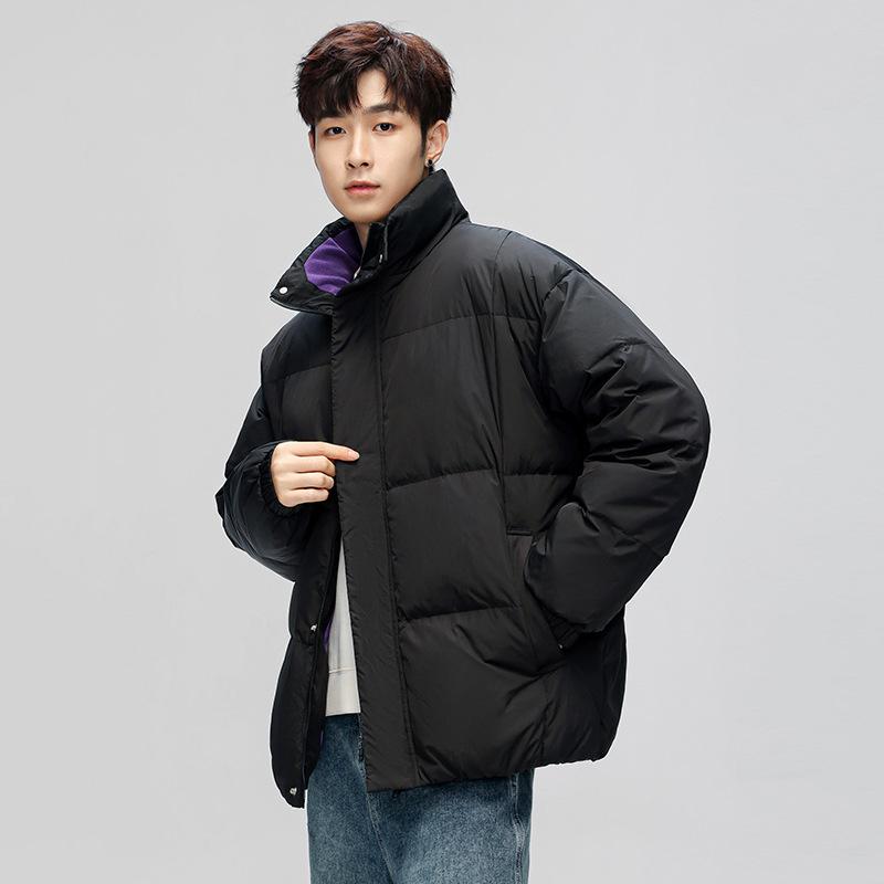 Men's Men's Down Jacket Casual and Versatile Stand-up Collar Winter Couple Outfit Thickened Warm Jacket