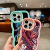 Ae77 Dragon Design Art Schutzhülle für iPhone 14 13 Pro Max 11 12 15 Plus XR Infinix Hot 40i Smart8 Tecno Big Wave TPU-Rückseite