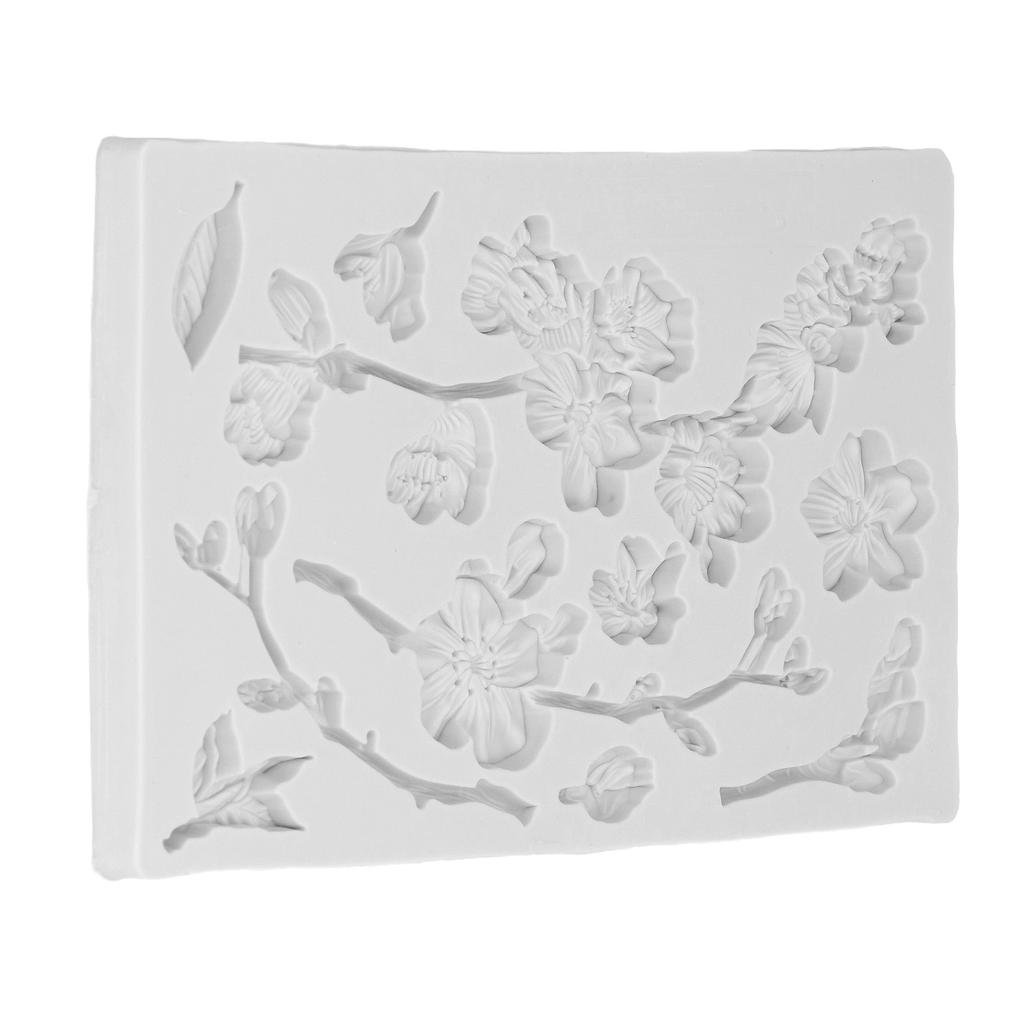 Chcolate Silicone Mold Food Grade Materials Easy To Demold Various Flowers Shapes Cake Resin Mold