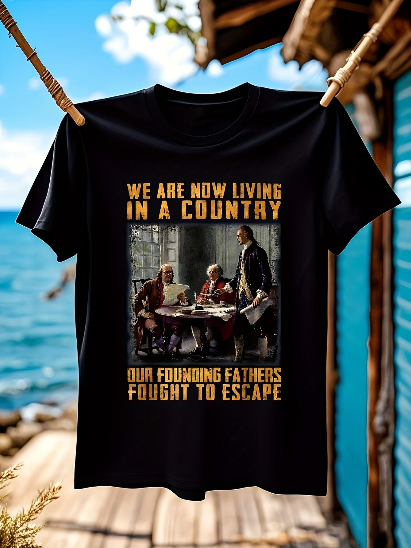 Patriotic Founding Fathers Graphic Tshirt Graphic Tshirt ... XL