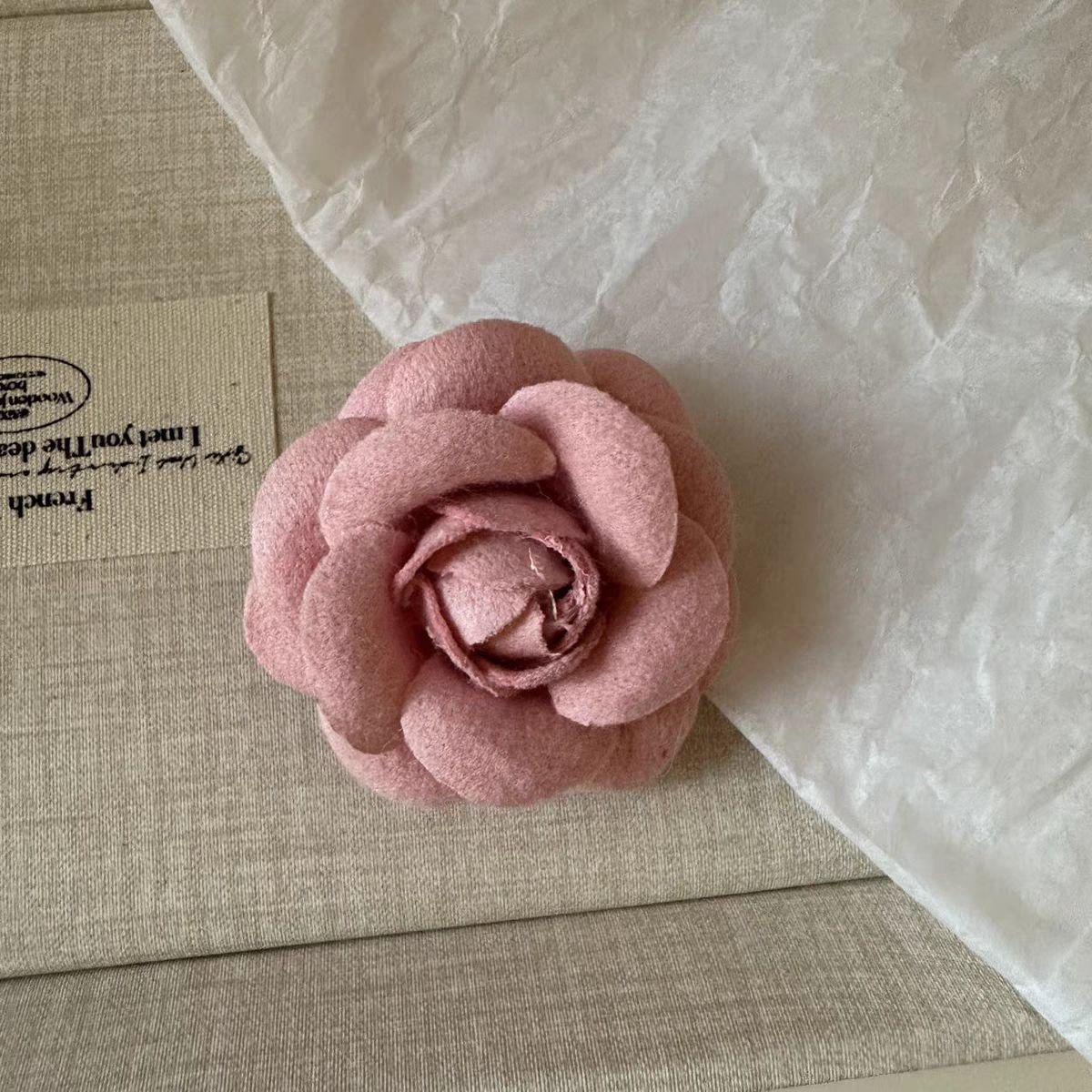 Элегантная Французская Ретро Брошь-Булавка Камелия розовый