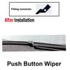 For Volkswagen Jetta Golf Passat EOS Fit Push Button Arm Wiper Blades Windshield