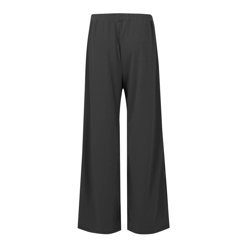 Women's Casual Sports Pants High Waist Slim Wide Leg Flared Color Slim Pants