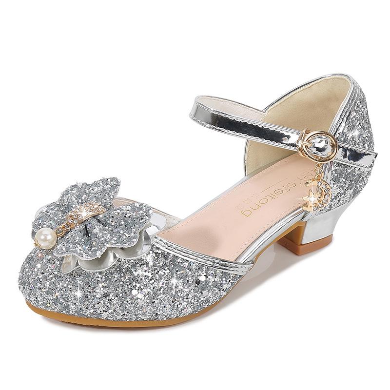 Girls' Golden Princess Shoes: Non-slip, Breathable Korean Style Sandals for Summer.