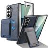 Magsafe Magnetic Leather Hinge Phone Case Screen Protect Film Wallet Cards Holder Cover for Samsung Galaxy Z Fold 7 6 5 4 3