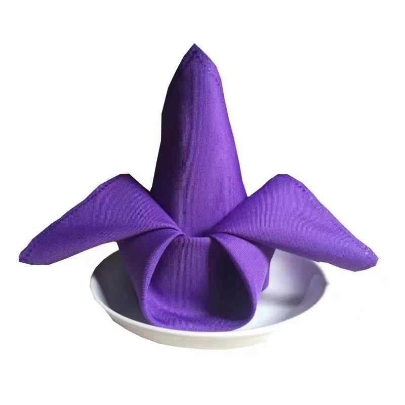 New Style 100% Polyester Visa Hotel Wedding Decorative Table Linen Napkin