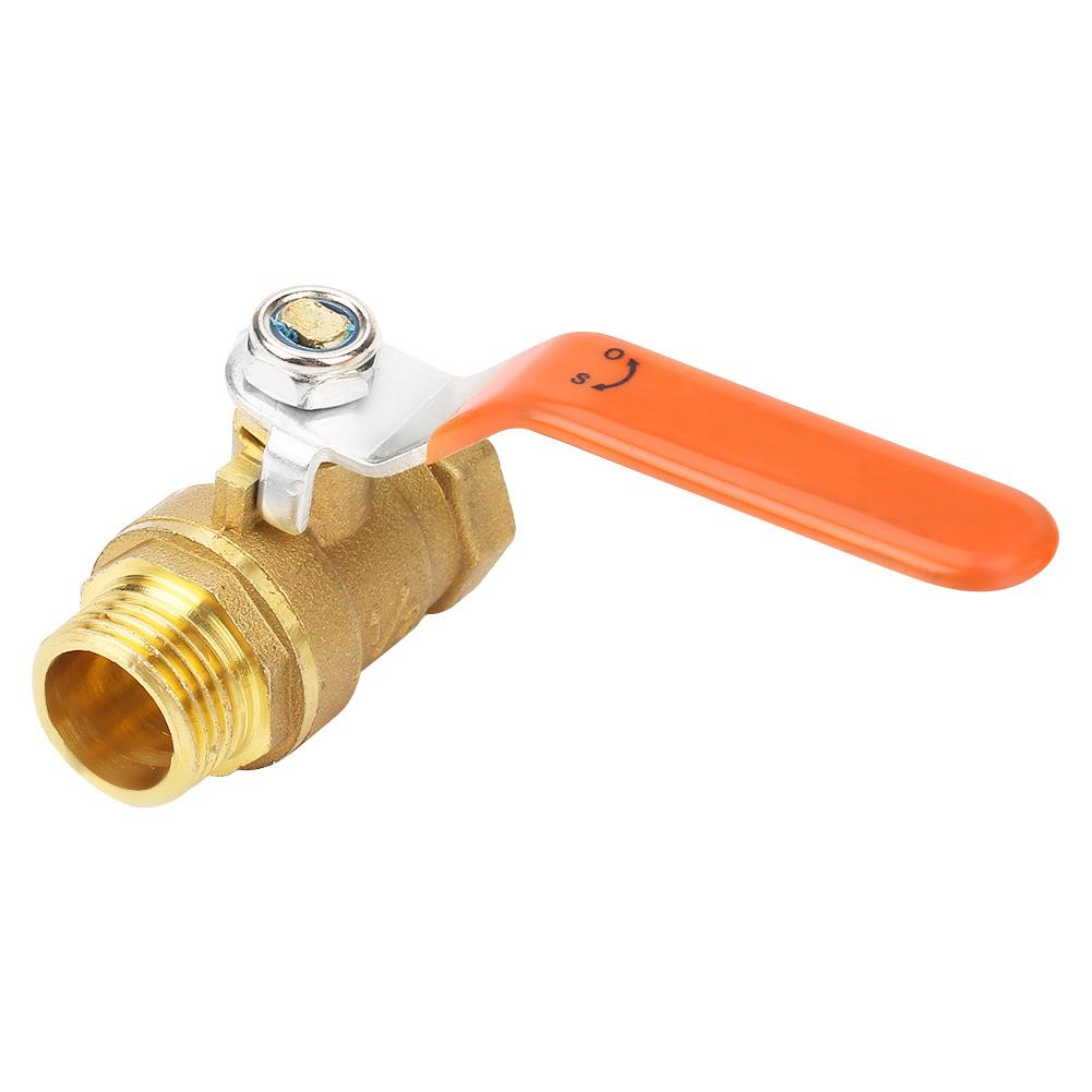 Robinet sferic cu bilă din alamă, filet interior și exterior 12"BSP DN15