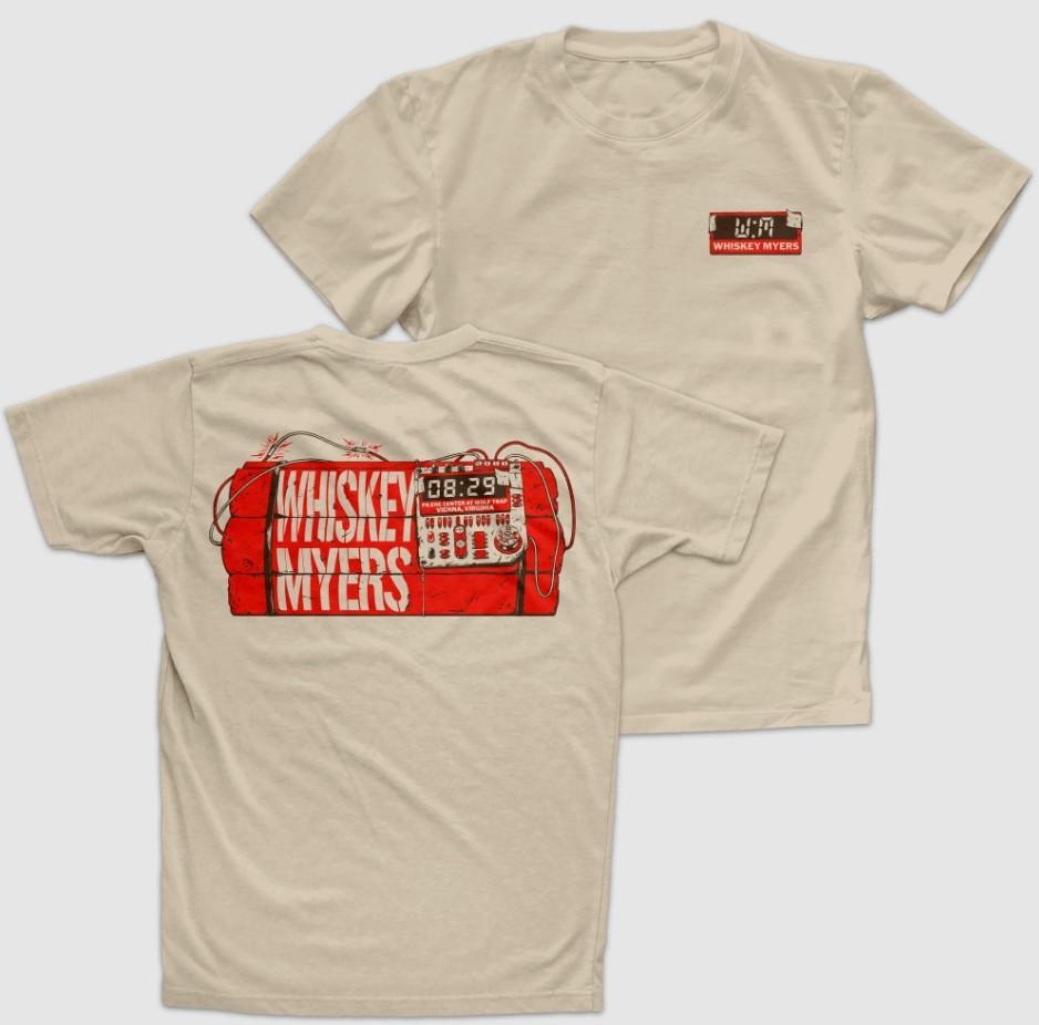 Whiskey Myers Time Bomb Vienna VA T-Shirt DTG Reprint S