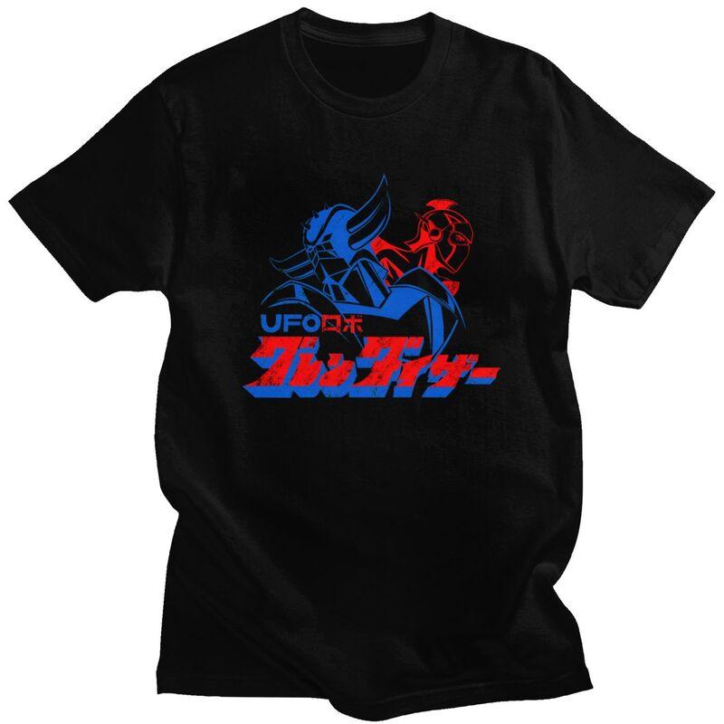

Custom Cool Grendizer T Shirt Men Short Sleeves 100% Cotton T-shirt Casual Goldorak UFO Robot Tee Tops Streetwear Tshirt - Me... S разноцветный