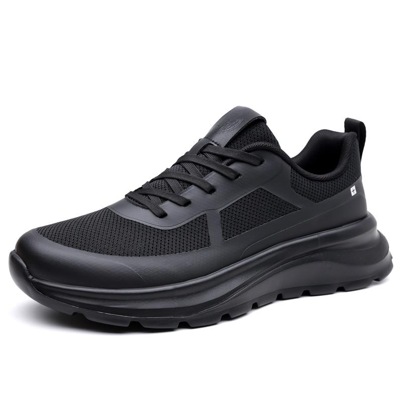 Men Black Sport Casual Sneakers Low Top Walking Shoes Sizes 38-45 for Travel Training Commuting Streetwear and Everyday Daily Wear