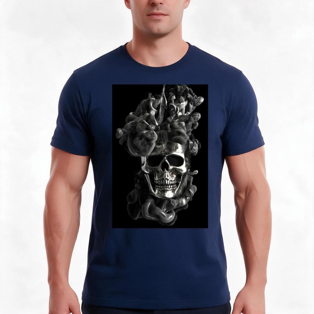 Mrsliquidskull Tshirt Summer Casual Cotton Tee Oversized Streetwear Tops Vintage Graphic Print Loose Fit Short Sleeve