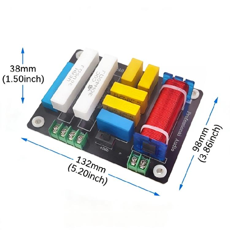 400W 2 Way Frequency Divider Circuit 5200Hz-20kHz Adjustable Frequency Speaker Filter Home Theater Sound Modification