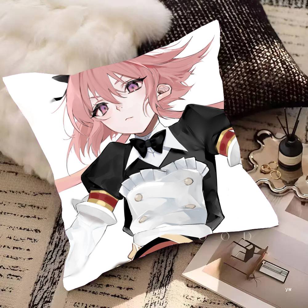 Astolfo Anime Fate Pillow Case Fashion Square Pillowcase Bedroom Sofa Room Ins Decoration Leisure