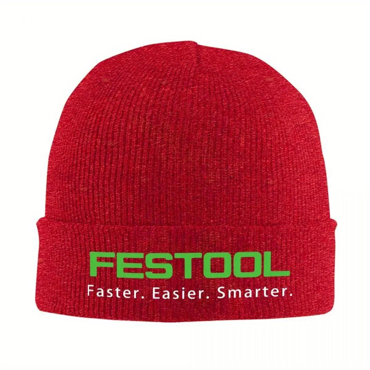

Логотип Festool Шляпа для деревообработки Осенне-зимняя шапка-бини Модная Faseter Более легкие Умные кепки Женские Мужские Акриловые вязаные шапки