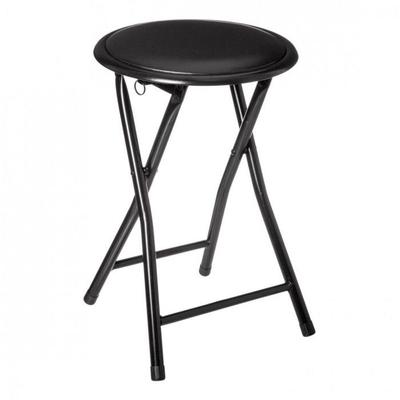 Folding PVC Stool "Elisa" Atmosphera - Black - Per 1 - Black -