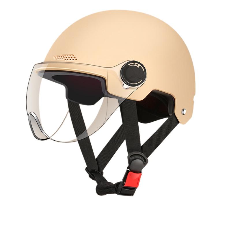 Helmet Electric Vehicle Women and Men Motorcycle Battery Car Half Helmet Summer Sun Protection Full Helmet Wholesale Riding Breathable and Lightweight