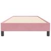 Łóżko Box Spring Bez Materaca Różowe 90X220 Cm Aksamit