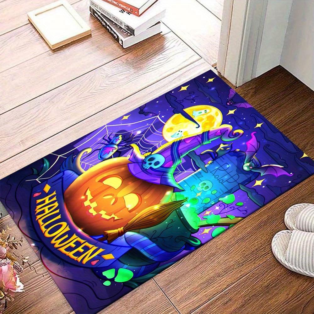 

1pc Mysterious Pumpkin Area Rug, Slip-Resistant, Easy-Clean, Stain-Resistant, Perfect for Cozy Living Rooms, Bedrooms, Kitchens, Offices, an 60cm by 90cm