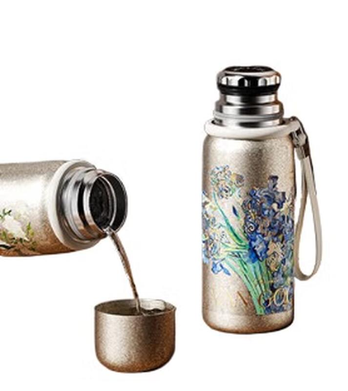Germ Van Gogh Edition Pure Titanium Ultralight Insulated Water Bottle