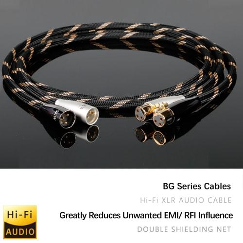 SKW XLR Audio Cable, 1.0M Male To Female, Balanced Cable, 3-Pin Microphone Cable for AV Amplifiers, Decoders, Microphones, Etc., 2 Cables