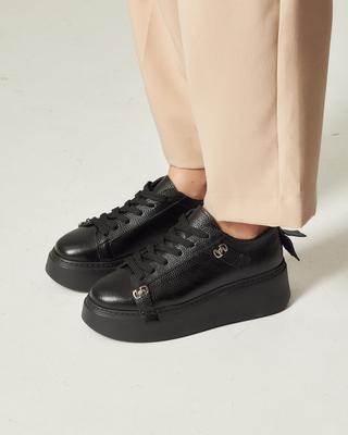 Platform Sneakers 7022036 36 Black Leather