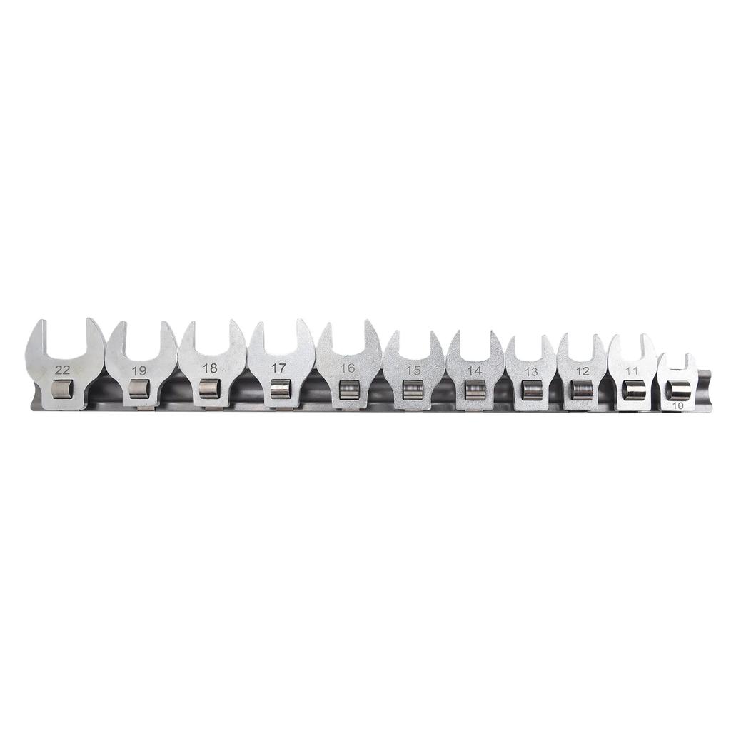 8/11pcs 10-22mm Metric CrowFoot Wrench Movable Open End Ratchet Wrench Keys 3/8 Inch Drive Wrench Set With Interchangeable Heads