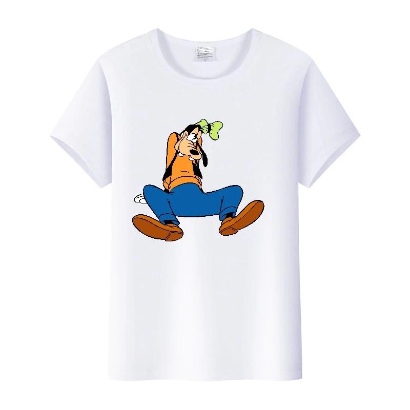 Fashion Cartoon Goofy Goof Clothes Oversized T-shirt Summer White Tees 90S Tops Harajuku Blouses Tshirt Unisex