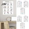 Office Worker Exercises 3Pcs Chair Yoga Poster Set for Seniors Low Impact Stretching Exercise Beginner To Advanced Chart Elderly Seated Morning