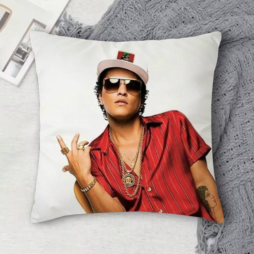 BBruno Mars Doublesided Printed Square Decorative Cushion Cover for Sofa Living Room Home Decor