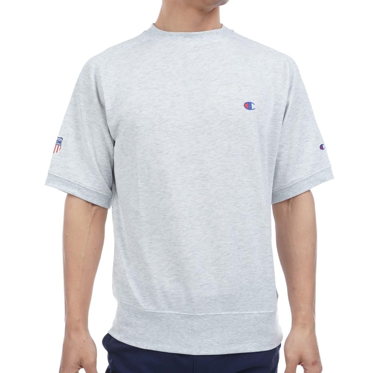 

Свитшот Champion TECH TERRY с коротким рукавом и резиновым принтом WEAVE®, C3-BG002-070-XL, Быстросохнущий, Эластичный, Антибактериальный, Вышитый,