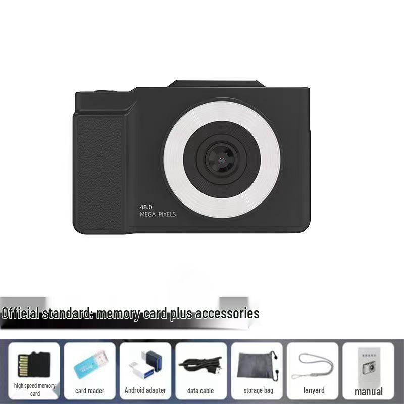 Přenosný retro HD fotoaparát s výklopným displejem - Nabízí selfie, nahrávání videa a mobilní přenos