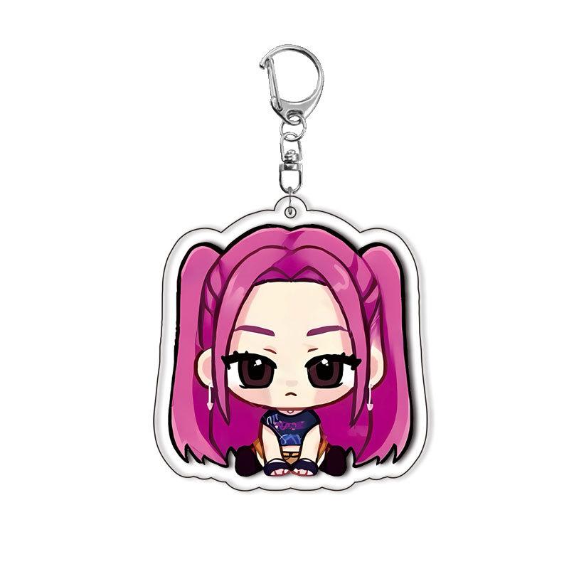 Magic Girl Acrylic Double-Sided Key Ring Anime Character Backpack Charm Cosplay Accessories Dropshipping Beautiful Design