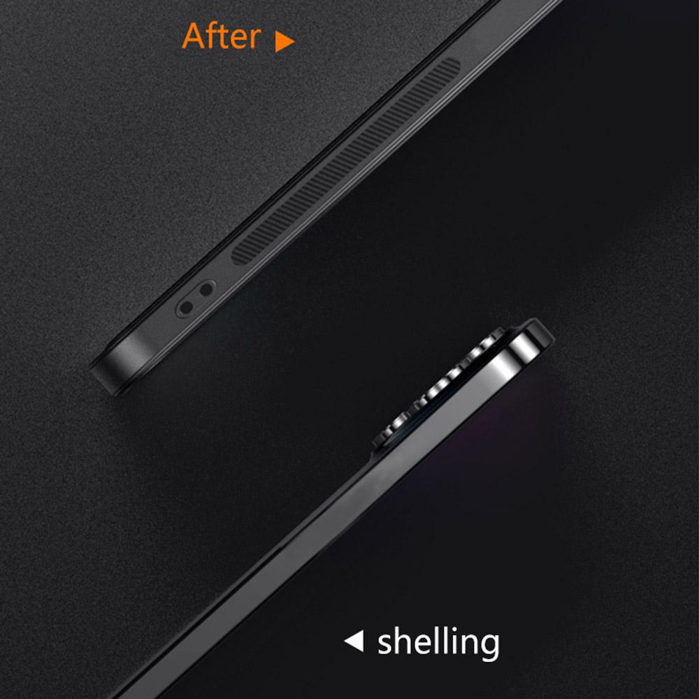 Für Oppo Reno14 Pro 5G (Global) Hülle PU+TPU+PC Handy-Rückseite mit Metall-Linsenrahmen