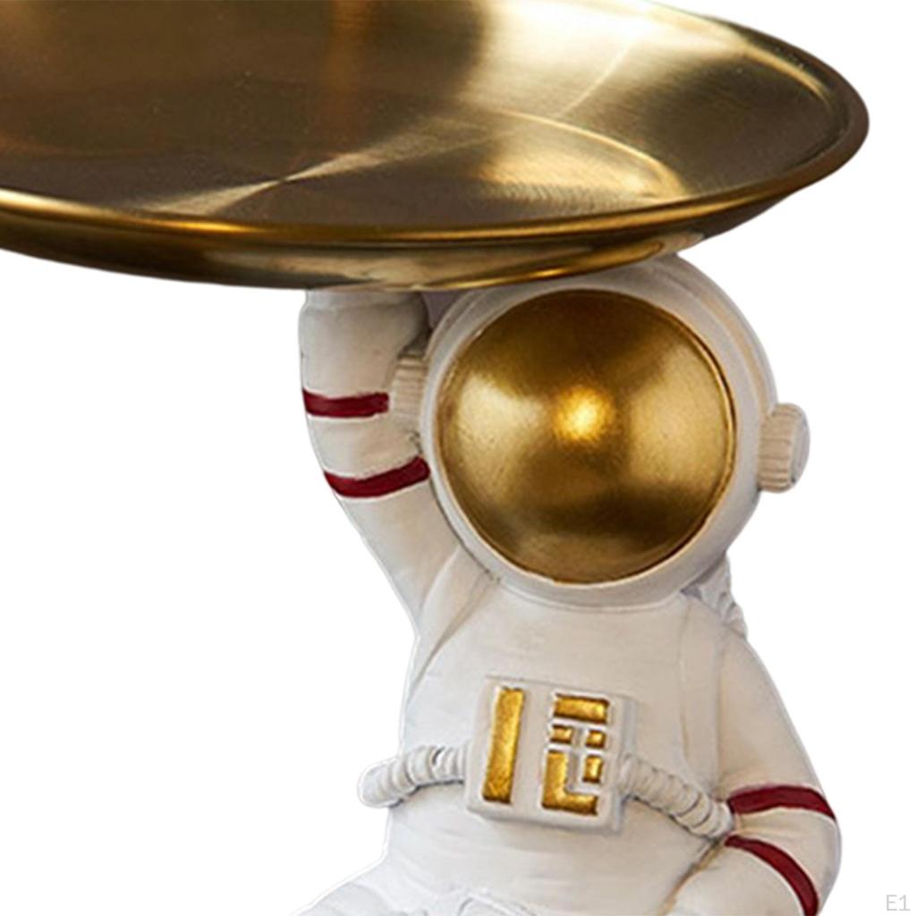 Astronaut Sculptures Decorative Tray for Home and Office