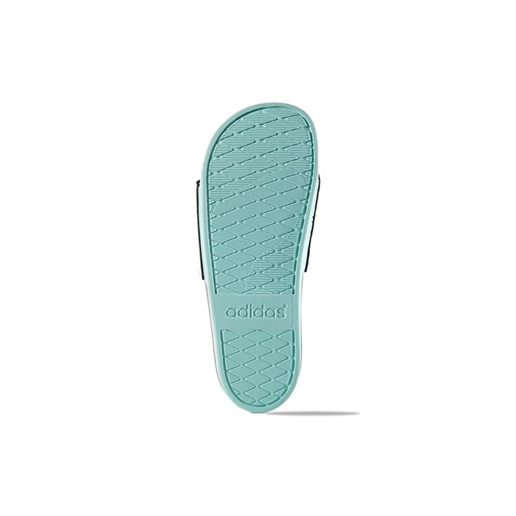 Adidas Cloudfoam Comfortable Durable Rubber Sole Non-Slip Slide Sandals Women Footwear Black Blue BB0447