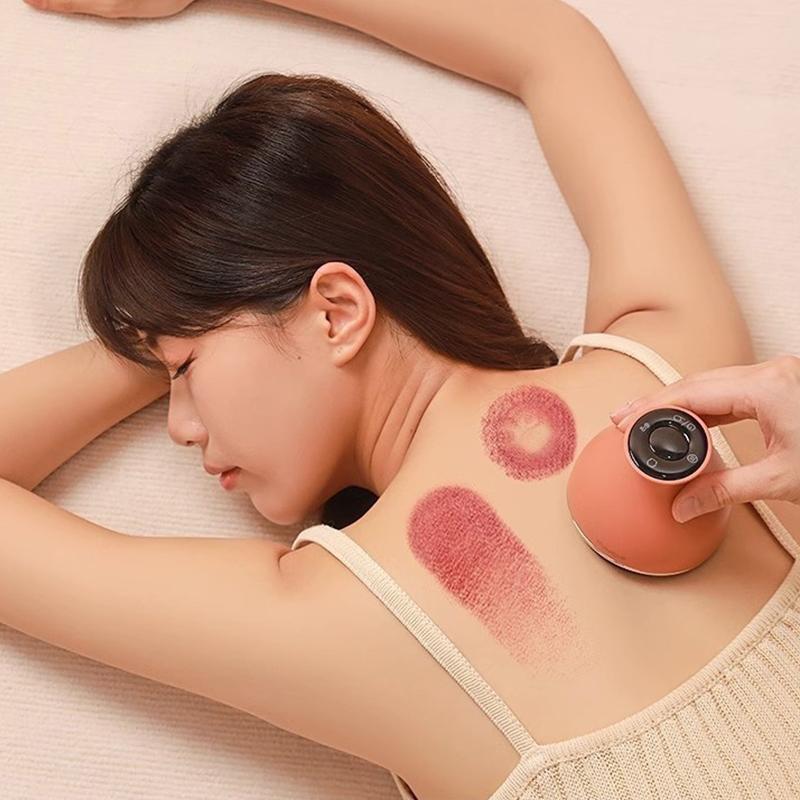 Electric Meridian Massager EMS Microcurrent Vibration Hot Compress Guasha Scraping Brush Detox Slimming Fat Burner Beauty Health
