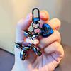 Colorful Cartoon Animal Couple Keychains Key Ring Women Men New Bling Cute Pet Bag Car Holder Airpods Box Jewelry Friend Gift