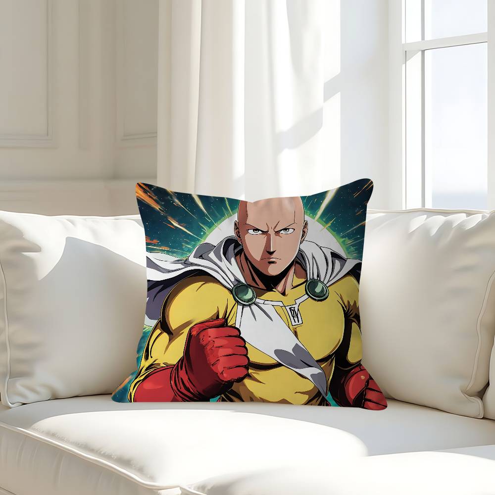 Anime O-One-Punch-Man Kissenbezug Abnehmbar Waschbar Kissenbezug – Ganzjahresweichleinen