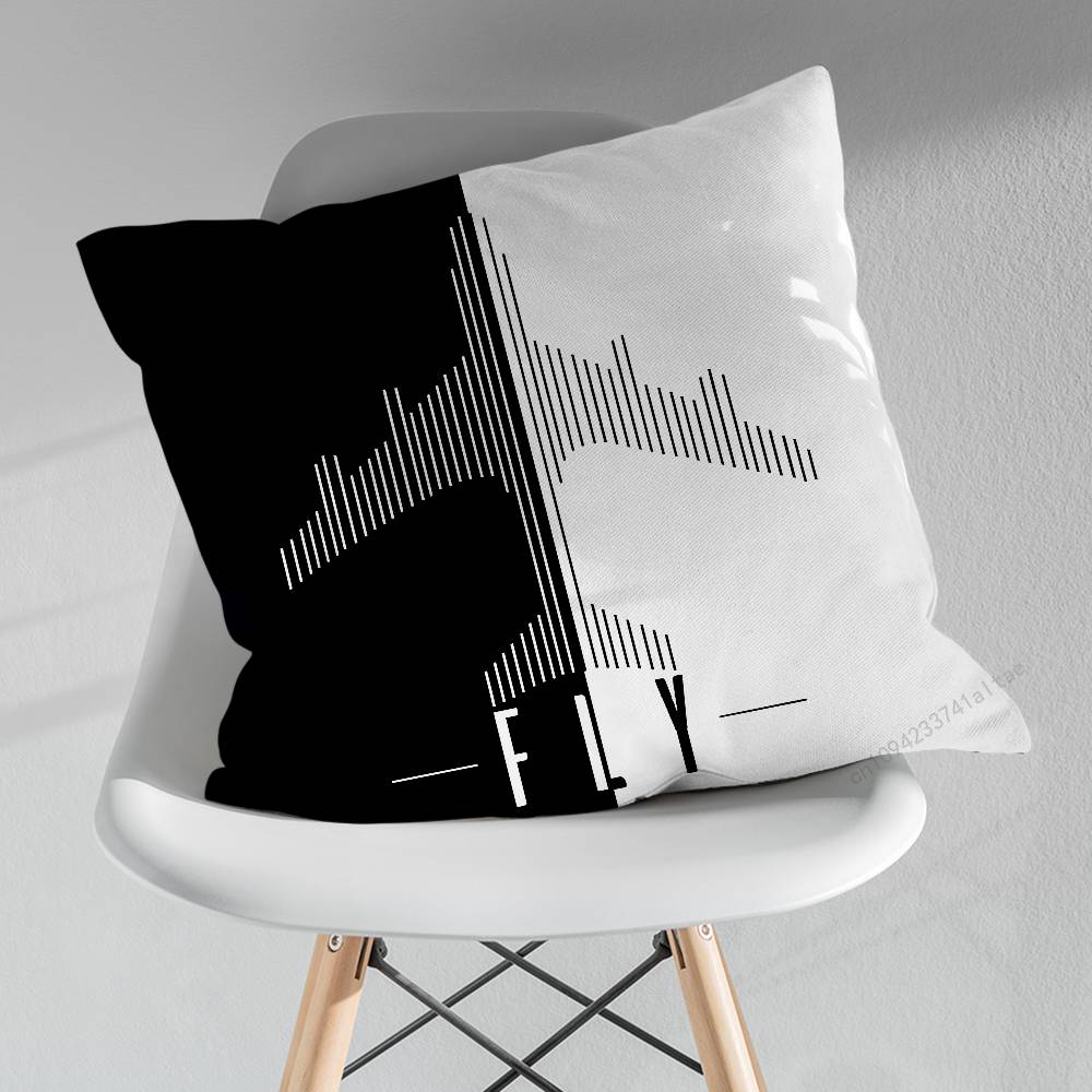 

Art of Flight Airplane Pillowcase for Sofa Room Office Decor Printing Merchandise AllMatch Cushion Cover 30x30cm