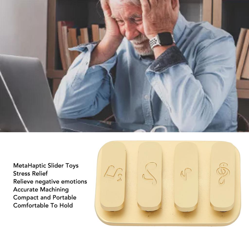 Haptic Slider Toys Magnetic Stress Relief Lightweight Detachable Metal Slider Haptic Clicker