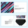 2 buc/Set Set Costum de Baie Femei Bandeau Fără Mâneci Imprimeu în Dungi Topuri de Înot Pantaloni de Baie cu Talie Înaltă Set Articole de Plajă